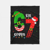 Funny 67 Six Seven Christmas Boys Girls Kids Teens Fleece Deken (Voorkant)