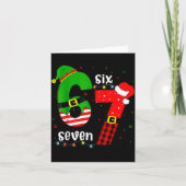 Funny 67 Six Seven Christmas Boys Girls Kids Teens Kaart (Voorkant)
