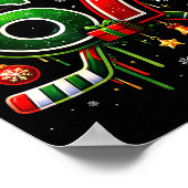 Funny 67 Six Seven Christmas Ice Hockey  Poster (Hoek)