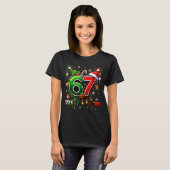 Funny 67 Six Seven Christmas Ice Hockey  T-shirt (Voorkant volledig)