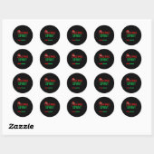 Funny 67 Six Seven Christmas Srit Loading 67% Xmas Ronde Sticker (Vel)