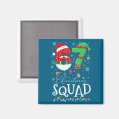 Funny 67 Six Seven Crew Meme Christmas Squad 6 7 S Magneet (Voorkant / Achterkant)