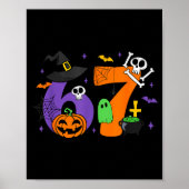 Funny 67 Six Seven Halloween Meme Gen Alpha  Poster (Voorkant)