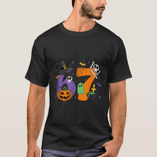 Funny 67 Six Seven Halloween Meme Gen Alpha  T-shirt (Voorkant)