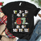 Funny 67 Six Seven Meme 12 Days of Christmas Black T-shirt