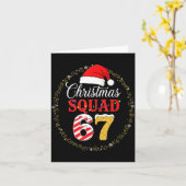 Funny 67 Six Seven Meme Brainrot 67 Christmas Squa Kaart (Gele Bloem)