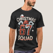 Funny 67 Six Seven Meme Brainrot  Christmas Squad T-shirt (Voorkant)