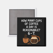Funny 67 Six Seven Meme Coffee Lover Teacher  Magneet (Voorkant / Achterkant)