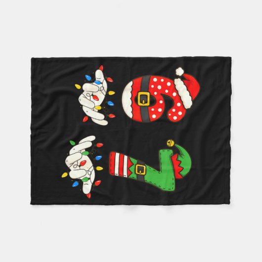 Funny 67 Six Seven Meme Couple Matching Christmas  Fleece Deken (Voorkant (Horizontaal))