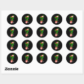 Funny 67 Six Seven Meme Couple Matching Christmas Ronde Sticker (Vel)