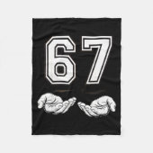 Funny 67 Six Seven Meme Couple Matching Costume  Fleece Deken (Voorkant)