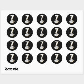 Funny 67 Six Seven Meme Couple Matching Halloween  Ronde Sticker (Vel)