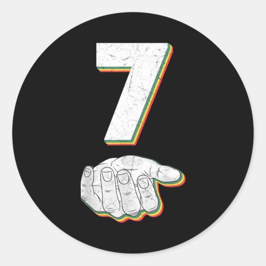 Funny 67 Six Seven Meme Couple Matching Halloween  Ronde Sticker (Voorkant)