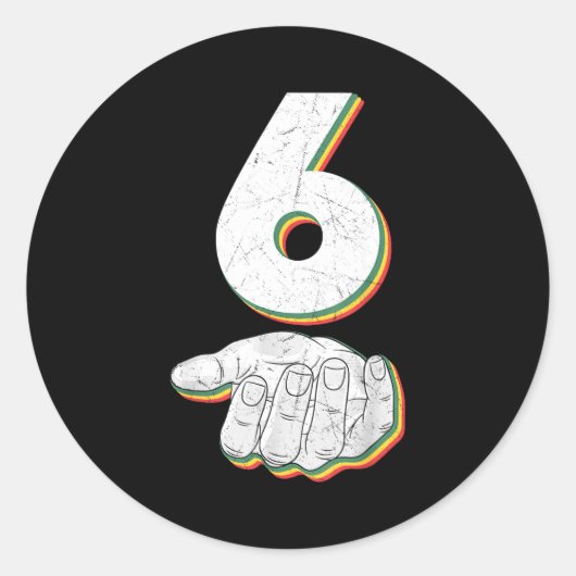 Funny 67 Six Seven Meme Couple Matching Halloween Ronde Sticker (Voorkant)