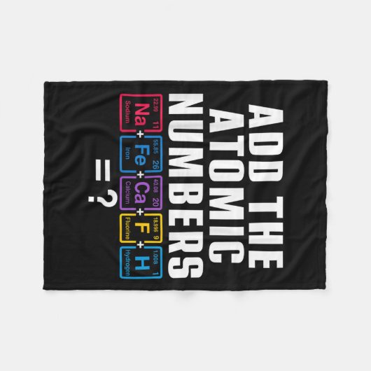 Funny 67 Six Seven Meme Matching Elements Periodic Fleece Deken (Voorkant (Horizontaal))