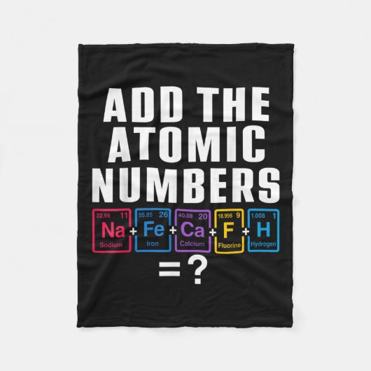 Funny 67 Six Seven Meme Matching Elements Periodic Fleece Deken (Voorkant)