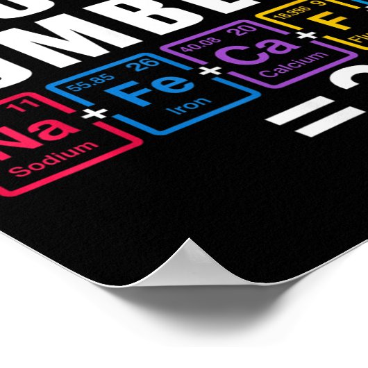 Funny 67 Six Seven Meme Matching Elements Periodic Poster (Hoek)