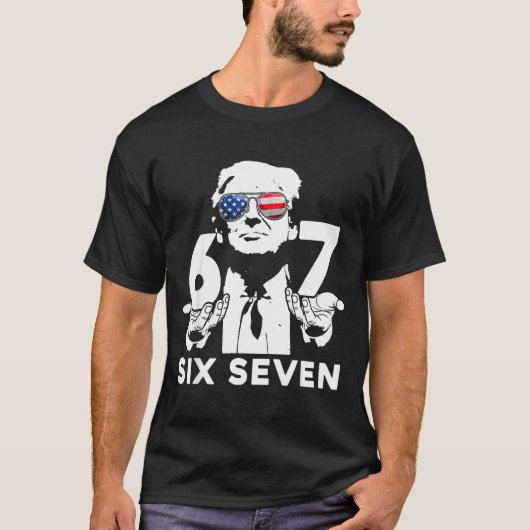 Funny 67 Six Seven Trump Meme  T-shirt (Voorkant)