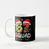 Funny 67 Squad Candy Cane Santa Hat Christmas Men  Koffiemok (Links)