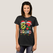 Funny 67 Squad Candy Cane Santa Hat Christmas Men  T-shirt (Voorkant volledig)