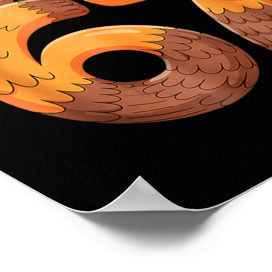 Funny 67 Thanksgiving Turkey  Poster (Hoek)