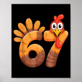 Funny 67 Thanksgiving Turkey Poster (Voorkant)