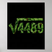 Funny 67 Trendy Square Root 4489 Camo Tee  Poster (Voorkant)
