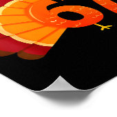 Funny 67 Turkey Meme Thanksgiving Humor Design Men Poster (Hoek)