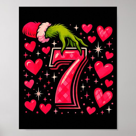 Funny 67 Valentine Meme Couple Matching Love Poster (Voorkant)