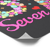 Funny 67 Valentine Six Seven Candy Heart 6 7 Meme Poster (Hoek)