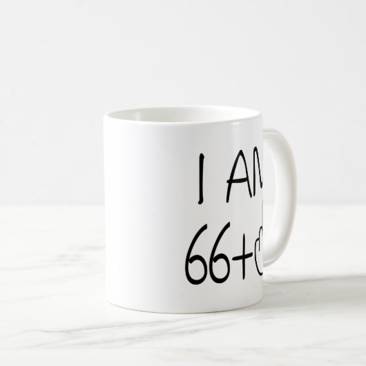 Funny 67th Birthday Coffee Mok (Voorkant rechts)