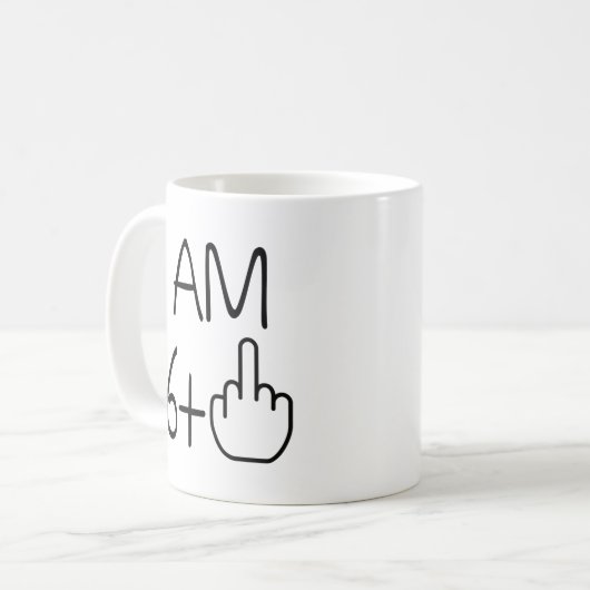 Funny 67th Birthday Coffee Mok (Voorkant links)