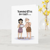 Funny 67th Birthday Kaart (Gele Bloem)