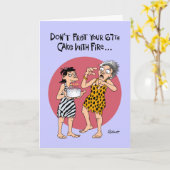 Funny 67th Birthday Kaart (Gele Bloem)