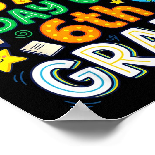 Funny 67th Day Of 6th Grade Teacher Student Six Se Poster (Hoek)