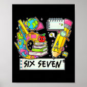 Funny 67th Day Of School, Vibes Funny Six Seven 67 Poster (Voorkant)