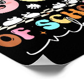 Funny 67th Day Of School Vibes Smile Face Boy Girl Poster (Hoek)