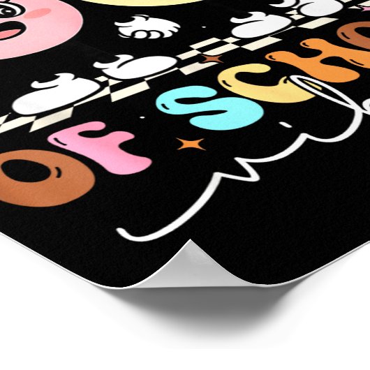 Funny 67th Day Of School Vibes Smile Face Boy Girl Poster (Hoek)