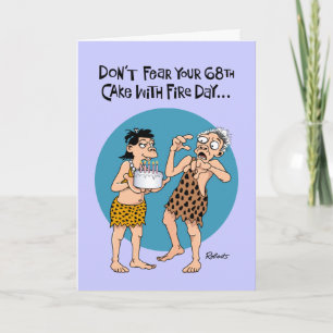 Funny 68th Birthday Card for Dad Kaart