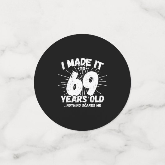 Funny 69th Birthday Quote Sarcastic 69 Year Old Confetti (Kleine voorkant)