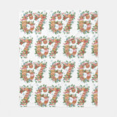 Funny 6-7 Brainrot Teen Meme Kids Christmas Fleece Deken (Voorkant)