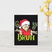 Funny 6 7 Bruh Merry Christmas Santa 67 Meme Men W Kaart (Gele Bloem)