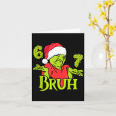 Funny 6 7 Bruh Merry Christmas Santa 67 Meme Men W Kaart (Gele Bloem)