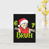 Funny 6 7 Bruh Merry Christmas Santa 67 Meme Men W Kaart (Gele Bloem)