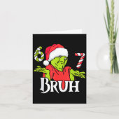 Funny 6 7 Bruh Merry Christmas Santa 67 Meme Men W Kaart (Voorkant)