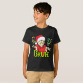 Funny 6 7 Bruh Merry Christmas Santa 67 Meme Men W T-shirt (Voorkant volledig)