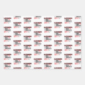 Funny 6-7 Christmas Checklist Custom Name Inpakpapier Vel (Voorkant 3)