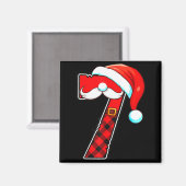 Funny 6 7 Couples Christmas Costume Matching Outfi Magneet (Voorkant / Achterkant)