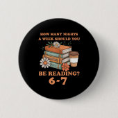 Funny 6-7 Englieacher 67 Meme Reading  Ronde Button 5,7 Cm (Voorkant)