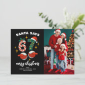 Funny 6-7 Meme 67 Christmas Photo Feestdagenkaart (Staand voorkant)